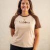 Polo Floreceras mujer marron